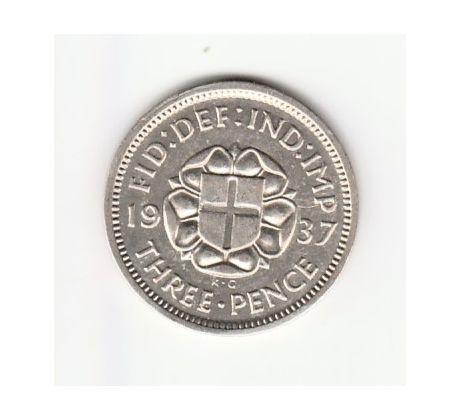 3 pence 1937 Veľká Británia