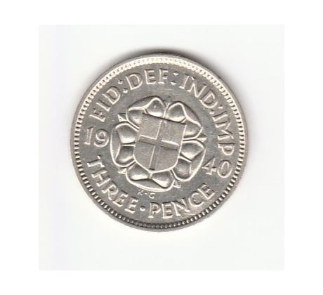 3 pence 1940 Veľká Británia