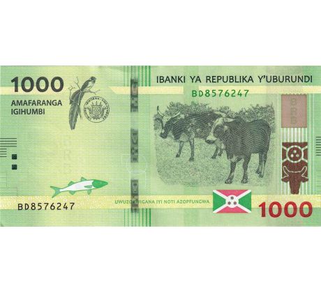 1 000 francs 2015-23 Burundi