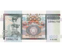 1 000 francs 2009 Burundi