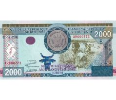 2 000 francs 2008 Burundi
