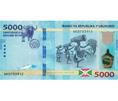 5 000 francs 2015-18 Burundi