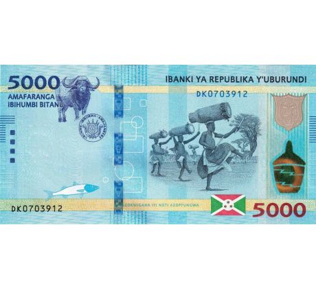 5 000 francs 2015-18 Burundi