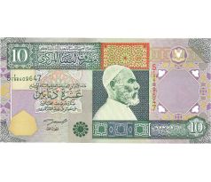 10 dinars 2002 Líbya