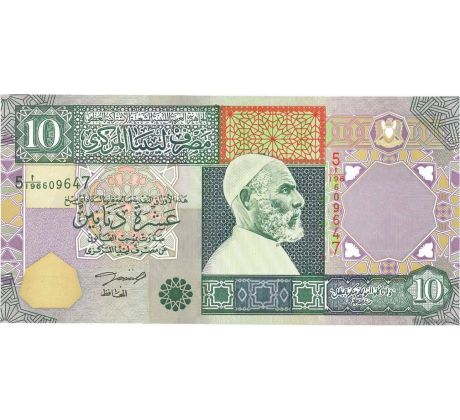 10 dinars 2002 Líbya