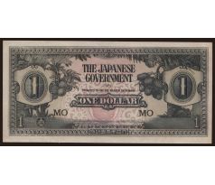 1 dollar 1942 Malajzia nadvláda Japonska