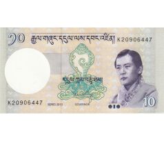 10 ngultrum 2006-19 Bhután