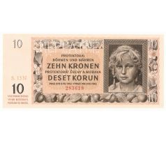 10 koruna 1942 13N NEPLATNÉ