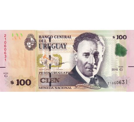 100 pesos 2015-19 Uruguay