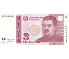 3 somoni 2010 Tadžikistan