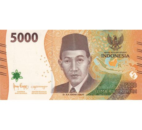 5 000 rupia 2022 - 24 Indonézia
