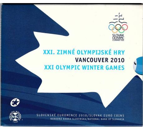 Sada slovenských mincí 2010 XXI. ZOH Vancouver 2010