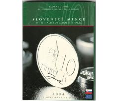 Sada slovenských mincí 2004 s originálnym podpisom autora/02/