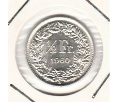 ½ frank 1960 Švajčiarsko