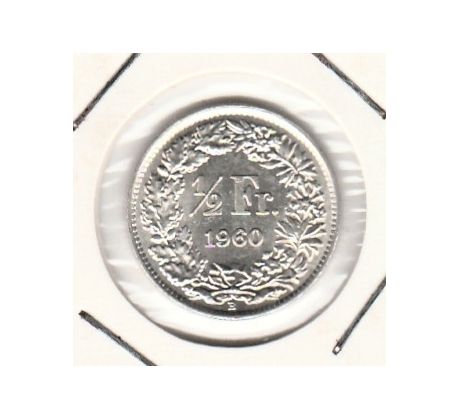 ½ frank 1960 Švajčiarsko