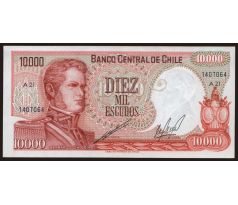 10 000 ecudos 1974-75 Chile