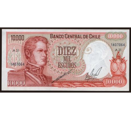 10 000 ecudos 1974-75 Chile