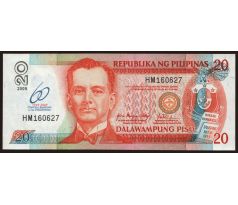 20 piso 2009 Filipíny pamätná bankovka