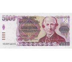 5 000 pesos 1984-85 Argentína