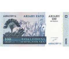 100 ariary/500 francs 2004 Madagaskar