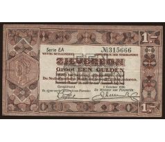 1 gulden 1938 Holandsko "strieborná poukážka"