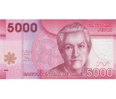 5 000 pesos 2009-21 Chile polymer bankovka