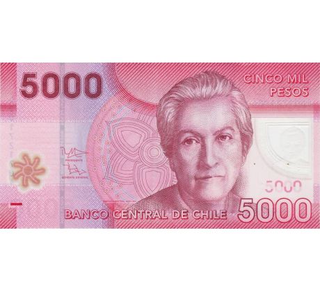 5 000 pesos 2009-21 Chile polymer bankovka