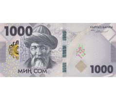1 000 som 2023 Kirgizsko pamätná bankovka
