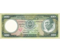 100 ekuele 1975 Rovníková Guinea
