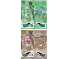 5 dollar 2022-24 + 10 dollar 2022  Barbados