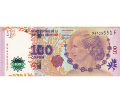 100 pesos 2013-17 Argentína