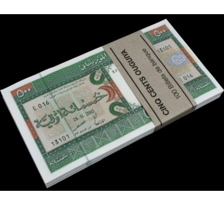 Mauritania  500 ouguiya 2002 / 100 ks
