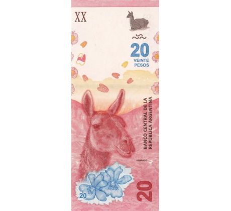 20 pesos 2017-20 Argentína