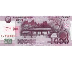 Anulát 0000000 1 000 won 20008 Severná Korea