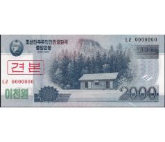 Anulát 0000000 2 000 won 20008 Severná Korea
