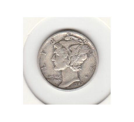 5 dime 1942 USA "veľké S"