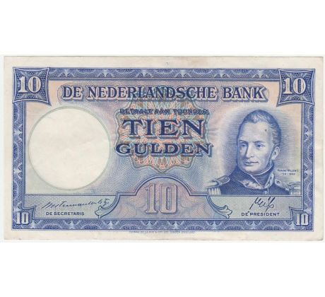 10 gulden 1945 Holandsko "nesprávny dátum"
