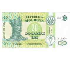 20 lei 1992-2013 Moldavsko