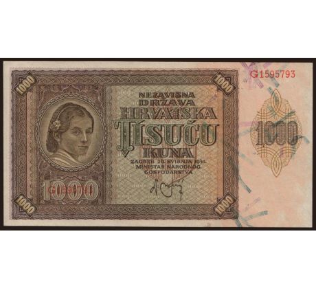 1 000 kuna 1941 Chorvátsko