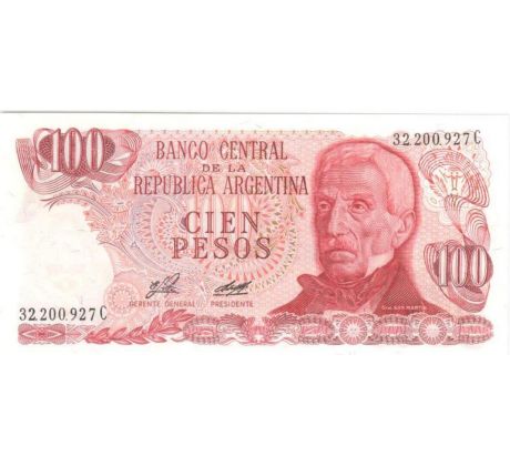 100 pesos 1976-1978 Argentína