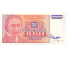 Juhoslávia 50 000 000 dinar 1993 Juhoslávia