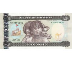 5 nakfa 1997 Eritrea