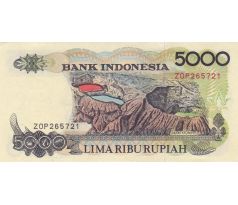 5 000 rupia 1992 - 2001 Indonézia