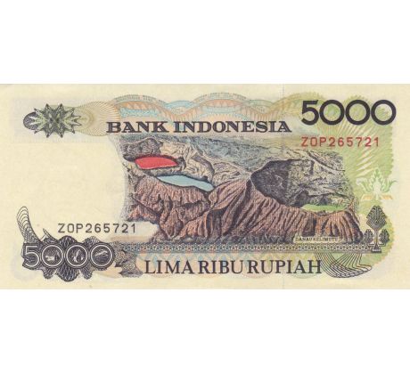 5 000 rupia 1992 - 2001 Indonézia
