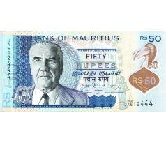 50 rupees 2013-21 Maurícius polymerová bankovka