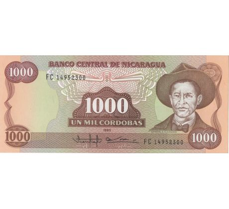 1 000 cordobas 1985 Nikaragua