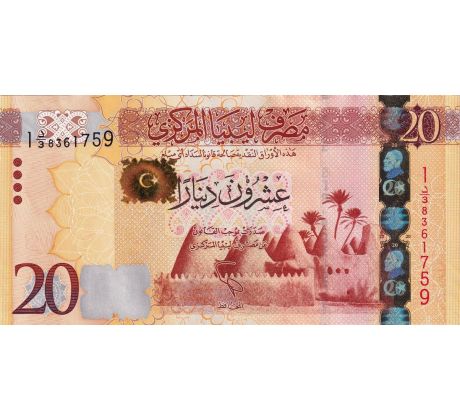 20 dinar 2013 Líbya