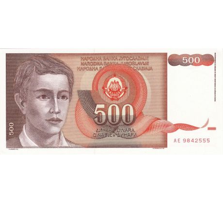 500 dinar 1991 Juhoslávia