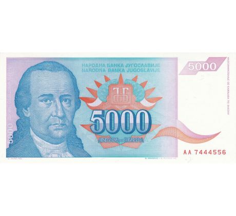 5 000 dinar 1994 Juhoslávia