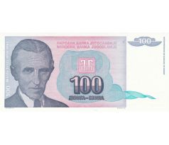 100 dinár 1994 Juhoslávia